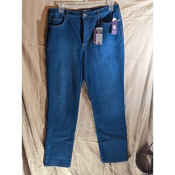 NWT Women's Gloria Vanderbilt Amanda Slim Jeans - Picture 1 of 5
